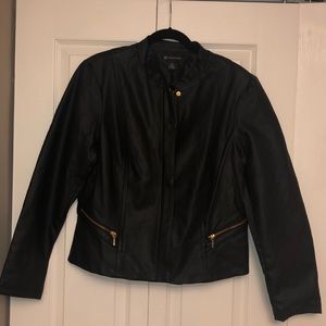 INC Faux Leather Jacket